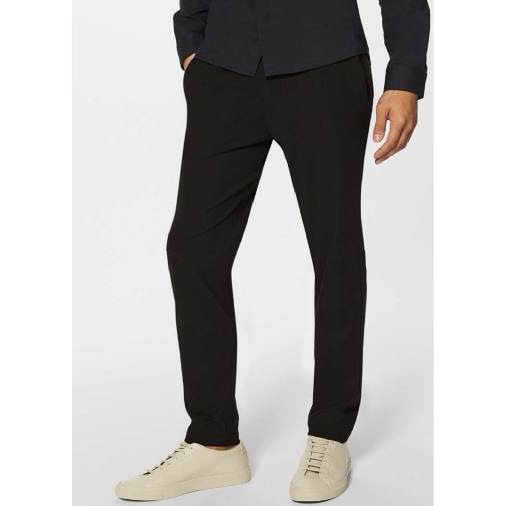 Lululemon Commission Pant Slim Warpstreme Men's 33 X 30 Black Stretch